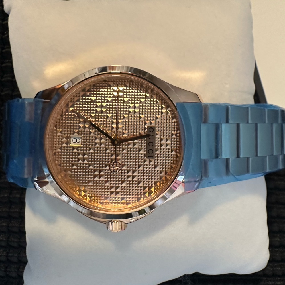 🆕Gucci Women's G-Timeless Rose Gold Watch - Picture 9 of 14